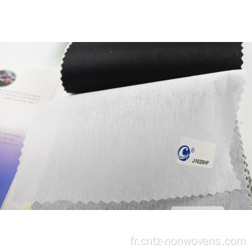 Backage de broderie non tissé entrelacement fusible